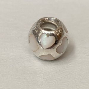 pandora “love me” mother of pearl charm